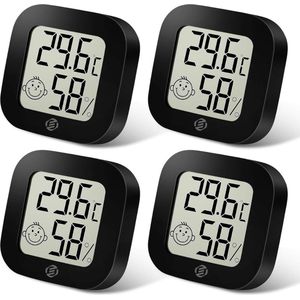 Temperatuurmeter Binnen - Huisthermometer - Weerstation Binnen - Thermometer Binnen Digitaal - Kamer Thermometer - Binnenthermometer - Huisthermometer Binnen - Digitale Thermometer - Binnenshuis