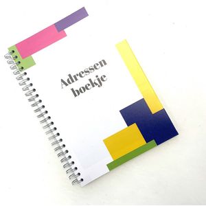 Adresboek A5 | Fotofabriek Adressenboek | Adresboekje met alfabet & ringband| Telefoonboekje