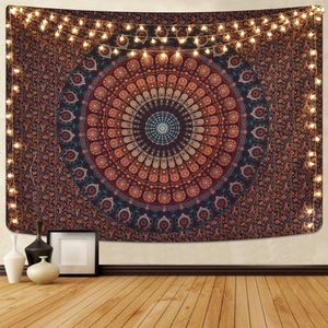 Mandala wandtapijt Bohemian wandtapijt zanddoek tapijt tapijt yoga psychedelisch decoratief doek tapijt groot tafelkleed 200 x 150 cm