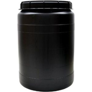 Meuwissen Agro Voerton - Voeropslag - Opbergvat - 60 liter - Zwart