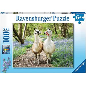 Ravensburger puzzel Lama Liefde - Legpuzzel - 100XXL stukjes