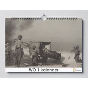 1e Wereldoorlog Kalender | WO1 kalender | Verjaardagskalender 35x24 cm | Verjaardagskalender Volwassenen