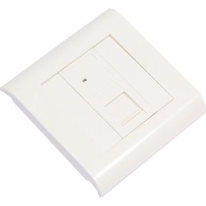 BeMatik - 80x80 wand- of gootdoos met 1 RJ45 UTP Cat.5e 568B
