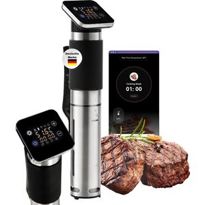 Sommertal TS1300 Sous Vide Staafkoker, WiFi WLAN App Bediening, precisie Kooktemperatuurinstelling 0°C tot 90°C, Waterproof IPX7, Timer, Smart Home, 1300W, TÜV GS getest