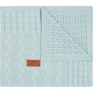 Baby's Only Gebreide ledikantdeken - Baby deken Cable - Mint