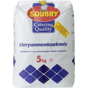Soubry Eierpannenkoekmix mix voor pannenkoeken, wafels en beignets - Zak 5 kilo