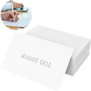 Ansichtkaarten A6 blanco wit bedrukbaar - 100 stuks - hoogwaardig kunstdrukpapier