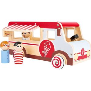 Small Foot Ijscowagen Xl Hout Jongens 30 Cm Wit/rood 4-delig