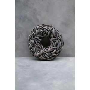 Couronne - Krans 'Coco C Slice' (Dark grey wash, 40cm)