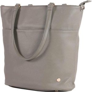 Little Unicorn Citywalk Tote Luiertas Grey Umber - Vegan Leer - Werktas