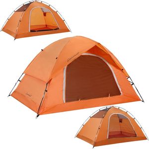 2/4 persoonstent voor camping, waterdichte outdoor tent, lichte koepeltent, compacte tent met kleine verpakkingsmaat voor familie, strand, festival, groep