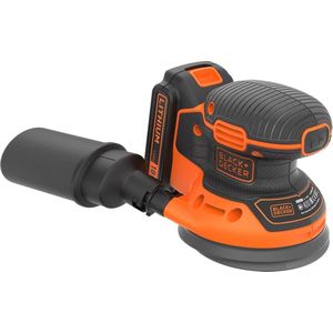 Accu-excenterschuurmachine 18V - Ergonomisch ontwerp, inclusief accu, oplader en gereedschapstas - Voor slijpen en polijsten