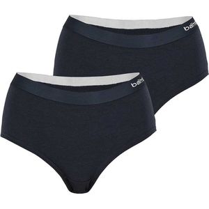 Apollo - Bamboe hipster dames - Navy Blauw - Maat S - 2-Pak - Dames ondergoed - Dames boxershorts