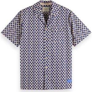 Scotch & Soda Printed short sleeve shirt Heren Overhemd - Maat XXL