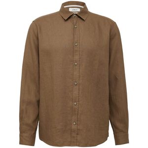 s.Oliver - Hemd - Maat L - Mannen - 8483 BROWN -