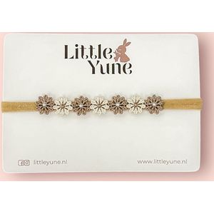 Little Yune | Haarbandje Julia - Babyhaarbandje - Haarbandje Bloemen - Kinder Haaraccessoires