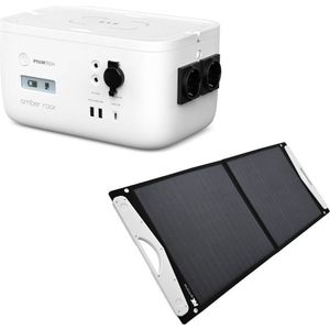 Pylontech Pylontech Amber Rock 473Wh Draagbare Powerstation Met A-TroniX PPS Solar Bag Vario 100W