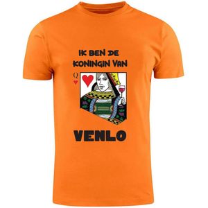 Ik ben de koningin van Venlo Oranje T-shirt | Koningsdag | Queen | Koningin | Unisex