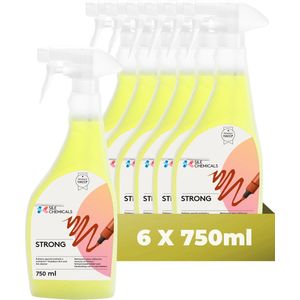 Sile Chemicals STRONG – Vlekverwijderaar – Spray 6x 750ml – Voor Hardnekkig Vuil, Inkt & Vet – Professioneel Gebruik – HACCP Geschikt