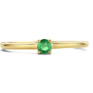Ring Met Geboortesteen Smaragd 0.13ct Mei