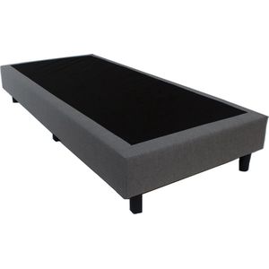 Boxspring Eenpersoons bed - BedNL - 100x210 cm - Zonder Matras - zonder Hoofdbord - Antracite