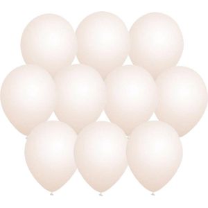 100x stuks Transparante party ballonnen - 27 cm - ballon transparant voor helium of lucht
