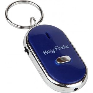 Je sleutels nooit meer kwijt met de Just Whistle Sleutelvinder - Fluiten en Klappen - Key Finder Sleutelhanger - Incl Batterijen - Blauw