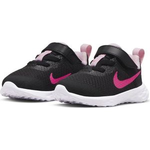 NIKE Revolution 6 NN TDV Sneakers Kinderen - Black / Hyper Pink / Pink Foam - EU 18.5