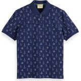 Scotch & Soda Mini Allover Print Polo Heren - Maat S