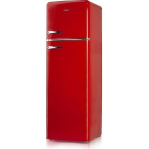 Domo DO929RKR - Koel-vriescombinatie - Retro - 193+52L - Rood