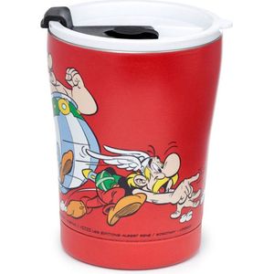 Asterix & Obelix Rood RVS Heet & Koud Thermosbeker - 300ml
