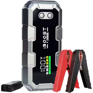 Vonkel - Accu Booster - Jumpstarter voor auto - Starthulp - Accubooster Waterdicht - Jump Starter - Powerbank - Zaklamp - 3 in 1 - 2000A - 12V - Pech - Vakantie - Reizen