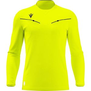 Macron Ponnet Eco Scheidsrechtersshirt Lange Mouw Heren - Fluogeel | Maat: XL