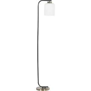 CAUDELO - Staande lamp - Zwart/Messing - Metaal