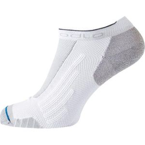 Odlo Running Low Cut Socks  Hardloopsokken - Maat 45-47 - Unisex - wit/grijs