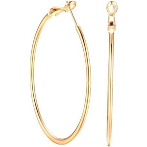 Gouden Grote Oorringen 60mm voor Vrouwen Meisjes - Rvs Huggie Hoops Hypoallergeen voor Gevoelige Oren