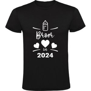Ik word Broer in 2024 Jongens T-shirt | Zwanger | Zwangerschap | Baby | Kindje | Bekend maken | Bekendmaken | Shirt | Jongen | Heren