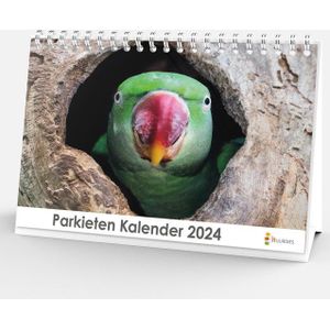 Bureaukalender 2024 - Parkieten - 20x12cm - 300gms