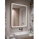 Badplaats Badkamerspiegel Ankara LED - 60 x 80 cm - LED verlichting - Badkamer Spiegel - Spiegel Douche
