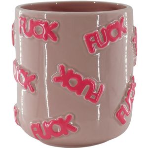 House Vitamin - FUCK Pot - Bloempot - Pink - Ceramics