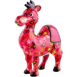 Pomme Pidou spaarpot kameel rood/roze