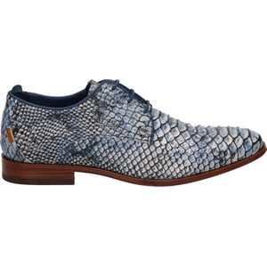 Rehab Greg Snake Aquarel heren veterschoen - Blauw - Maat 44