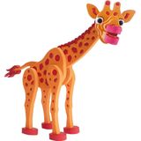 Toi-toys 3d Puzzel Giraffe Junior 31,5 Cm Foam Oranje 104-delig