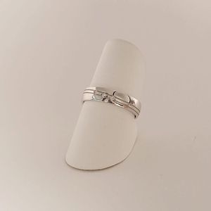 trouwring - dames - Aller Spanninga - 139 - witgoud - 14 karaat - diamant - sale Juwelier Verlinden St. Hubert - van €994,= voor €647,=