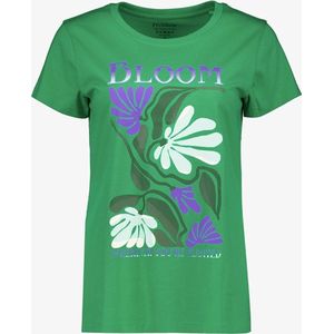 TwoDay dames T-shirt met print groen - Maat XXL