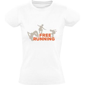 Free Running Dames T-shirt - atleet - freestyle - parkour - springen - training - sport - hobby