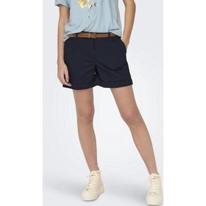Jacqueline de Yong Broek Jdychicago Mw Belted Chino Shorts D 15324743 Night Sky Dames Maat - XS