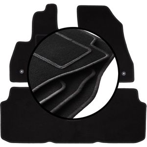 Complete set veloursmatten voor: Fiat 500L minivan (2012-)