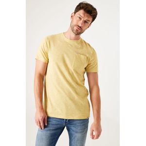 GARCIA Heren T-shirt Geel - Maat XXXL