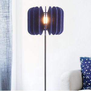 Staande lamp van PET-vilt marineblauw - Lenthe